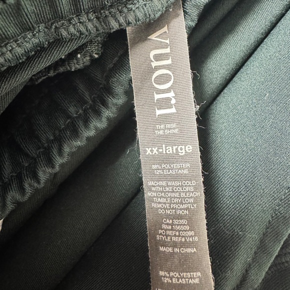 Vuori Men’s Sunday Performance Dark Green Jogger Sz XXL - Picture 8 of 8